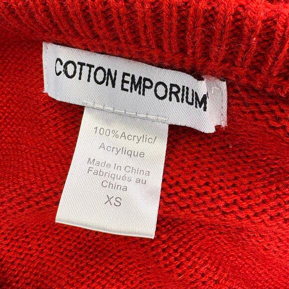 Cotton Emporium Ugly Christmas Sweater Holiday Knit Womens Sz XS - Picture 5 of 6